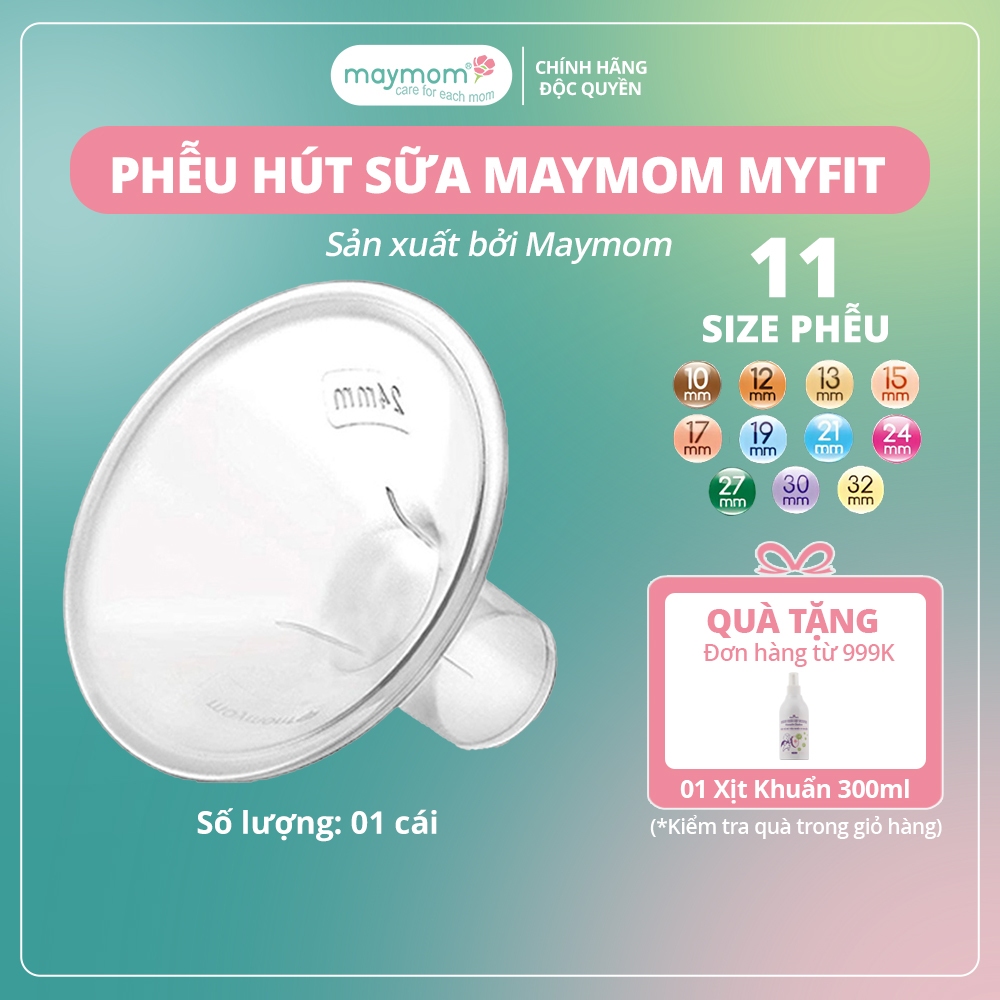 Ảnh Phễu Hút Sữa Maymom Myfit, Phụ Kiện Thay Thế Máy Vắt Sữa Medela, Spectra, Avent, Unimom, Rozabi, Cimilre (1 cái) 1