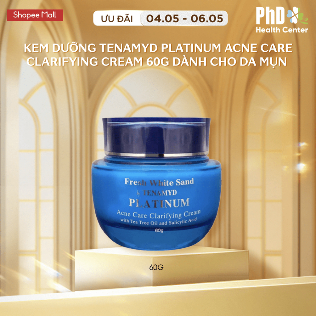 Ảnh Kem Dưỡng Tenamyd Platinum Acne Care Clarifying Cream Làm Dịu Và Cải Thiện Vùng Da Có Mụn 60g 1