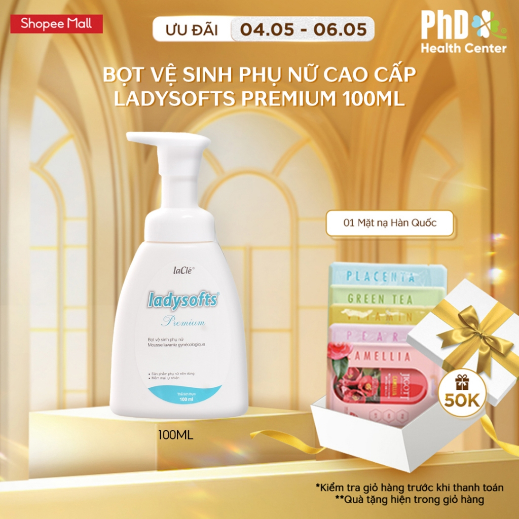 Ảnh Dung Dịch Vệ Sinh Phụ Nữ Dạng Bọt Cao Cấp Ladysofts Premium Làm Sạch Và Duy Trì Độ pH Tự Nhiên 100ml 1
