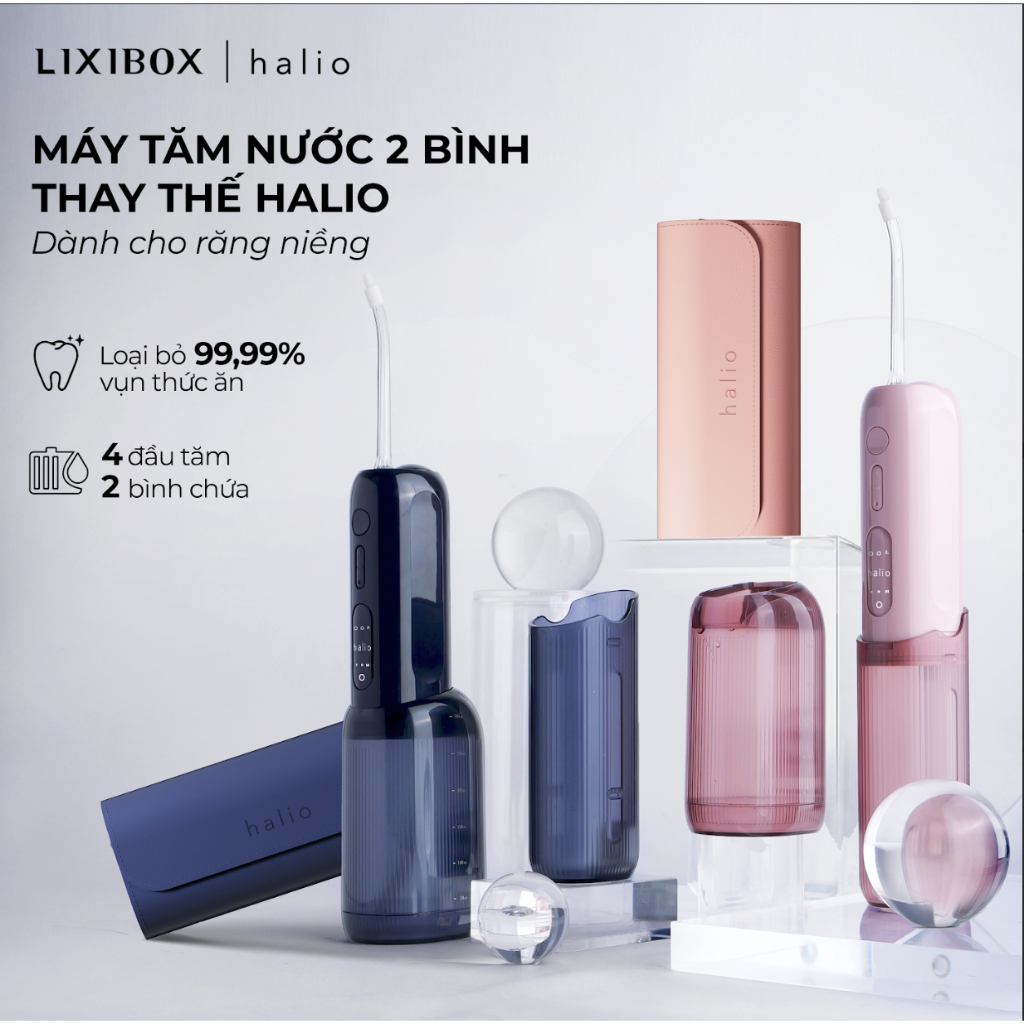 Ảnh Máy Tăm Nước 2 Bình Thay Thế Halio UltraClean Express Hydro Floss Phiên Bản Nâng Cấp 4