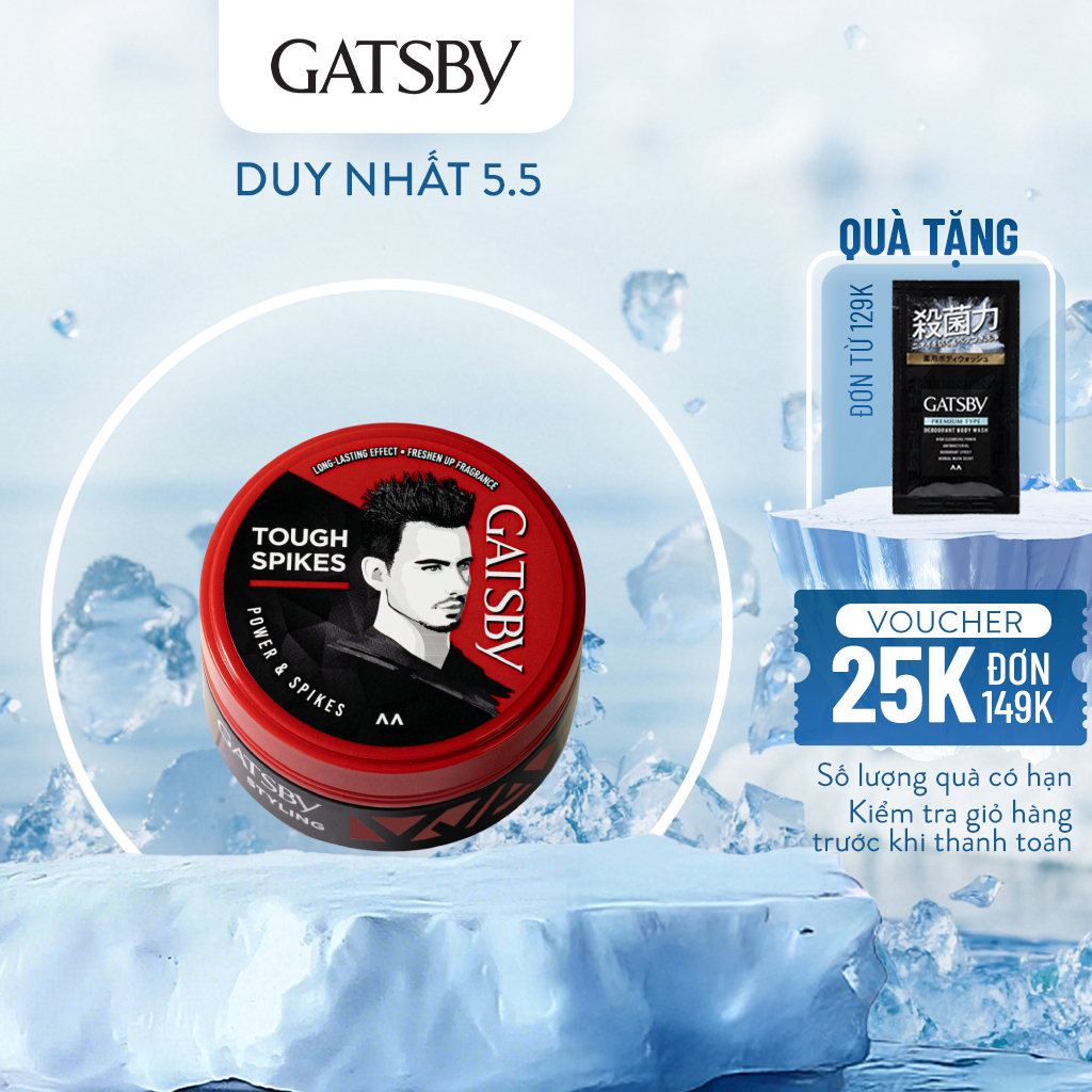 Ảnh Wax vuốt tóc GATSBY Styling Wax Power & Spikes 75g 1