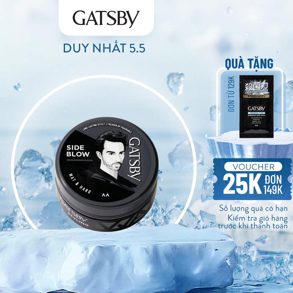 Ảnh Wax vuốt tóc GATSBY Styling Wax Mat & Hard 25g 1