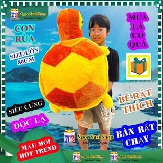 Thú Nhồi Bông Hình Con Rùa Siêu Đẹp – Gấu Bông Siêu Mềm, Siêu Lớn Ôm Ngủ Gối Ôm Dễ Thương, Quà Tặng
