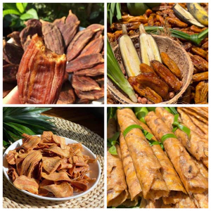 Chuối sấy mộc Healthy ko đường,ăn vặt văn phòng MINH NHI SHOP . Ăn chay được