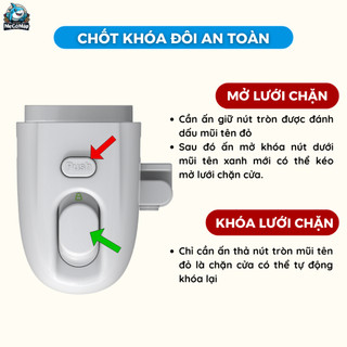 Thanh Chắn Cầu Thang, Thanh Chắn Cửa Pakey Dạng Cuộn Cao 79cm Có Thể Thu Gọn Bảo Vệ Bé An Toàn