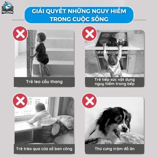 Thanh Chắn Cầu Thang, Thanh Chắn Cửa Pakey Dạng Cuộn Cao 79cm Có Thể Thu Gọn Bảo Vệ Bé An Toàn