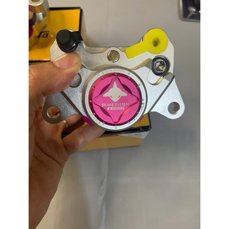 heo 2 piston cnc cá mập Folamdo lắp phanh đĩa xe điện hàng chuẩn
