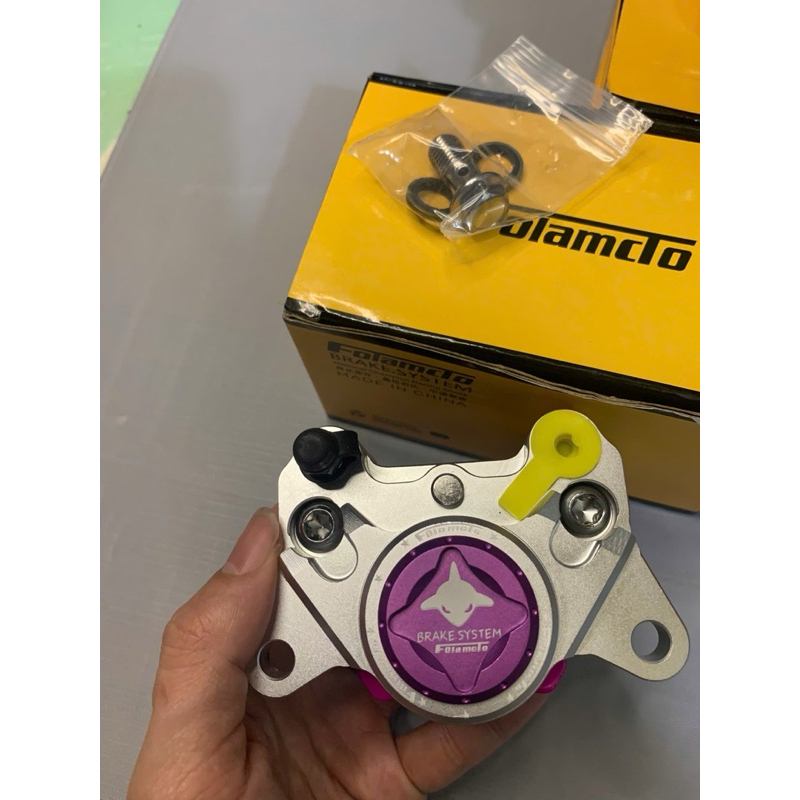 heo 2 piston cnc cá mập Folamdo lắp phanh đĩa xe điện hàng chuẩn