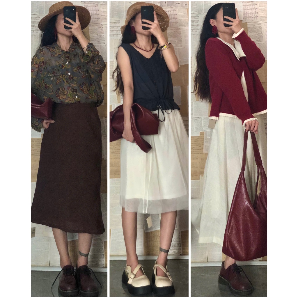 Set đầm váy vintage dáng dài mix sẵn có tách lẻ, chọn mẫu [ig: april6_clothing]