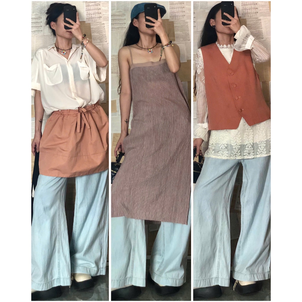 Set đầm váy vintage dáng dài mix sẵn có tách lẻ, chọn mẫu [ig: april6_clothing]