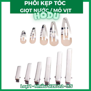 PHÔI KẸP TÓC GIỌT NƯỚC / MỎ VỊT (1 CÁI) - HODUSHOP phù hợp Len milk cotton