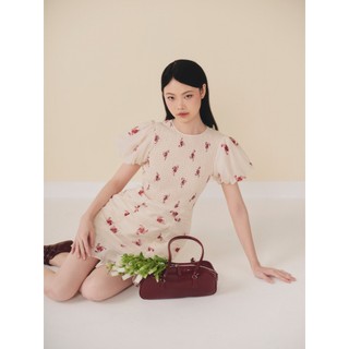 Đầm OLV hoa tay bồng dáng ôm ngọt ngào nữ tính Journee phù hợp đi chơi đi làm