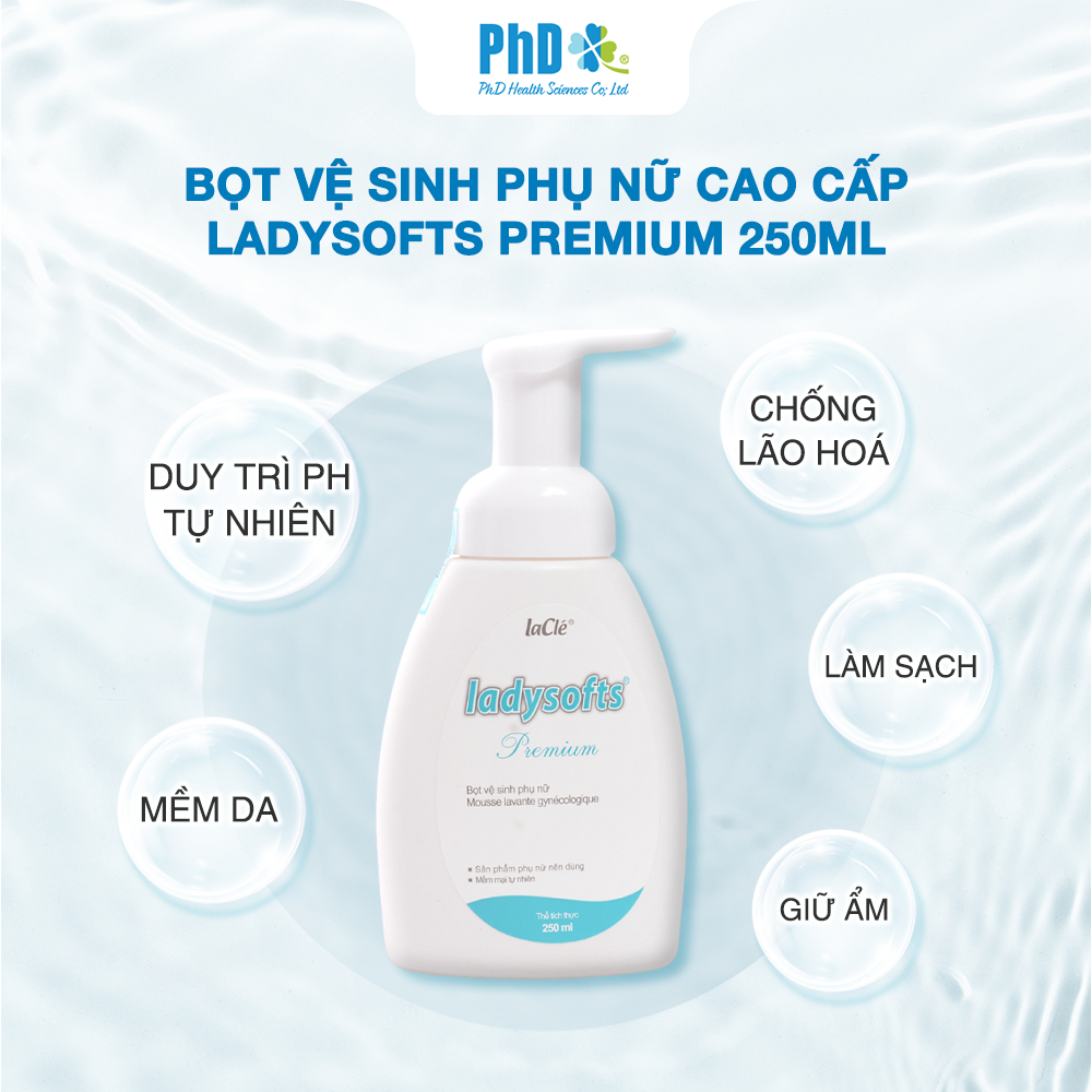 Ảnh Dung Dịch Vệ Sinh Phụ Nữ Dạng Bọt Ladysofts Premium Làm Sạch Và Duy Trì Độ pH Tự Nhiên 100ml - 250ml 4