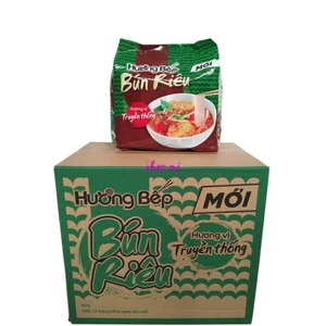 Thùng 30 gói Bún Riêu, phở bò Hương Bếp chuẩn vị truyền thống (70gr x 5gói x 6lốc)