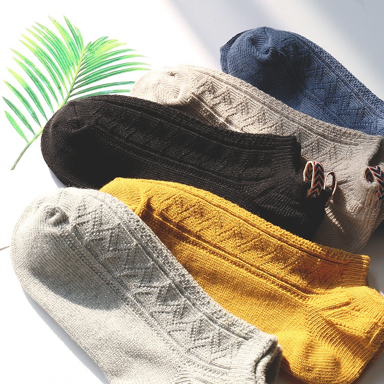 Vớ Tất cotton Nữ cổ thấp 10 màu phong cách trẻ trung và năng động.
