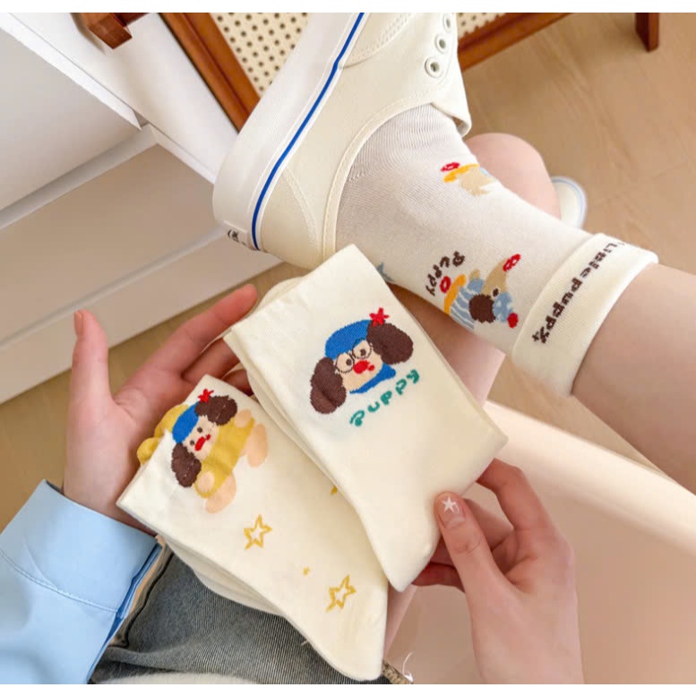 Vớ Tất nữ hoạt hình CÚN PUPPY phong cách thể thao, năng động.