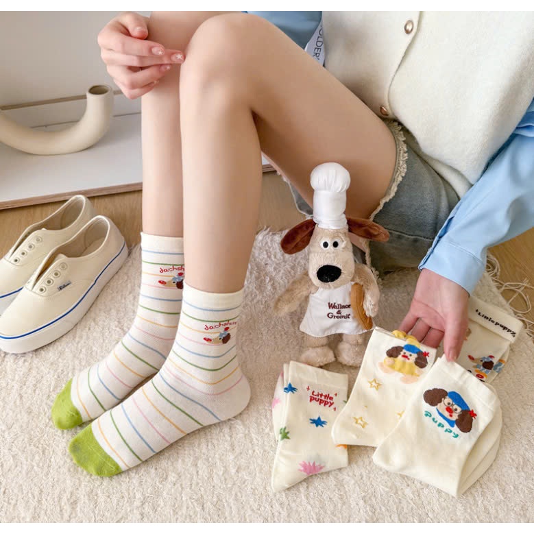 Vớ Tất nữ hoạt hình CÚN PUPPY phong cách thể thao, năng động.