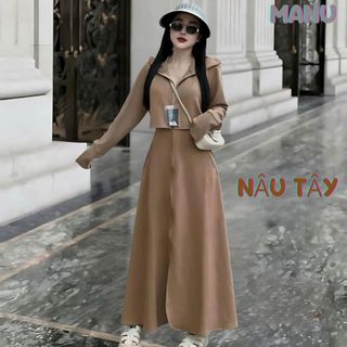 Áo chống nắng nữ toàn thân thiết kế phần thân trên 2 lớp croptop, vải cotton co giãn 4 chiều, chống UV- ROSE GOLD