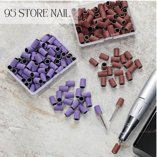 đầu mài bọc nhám nail size lớn - đầu mài nhám , mịn móng