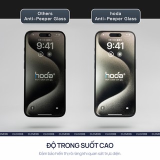 Kính Cường Lực Chống Nhìn Trộm HODA cho iPhone 17 Pro Max Kèm Khung Dán Chống Chói Không Lẹm viền