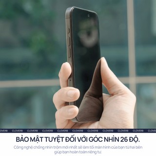 Kính Cường Lực Chống Nhìn Trộm HODA cho iPhone 17 Pro Max Kèm Khung Dán Chống Chói Không Lẹm viền