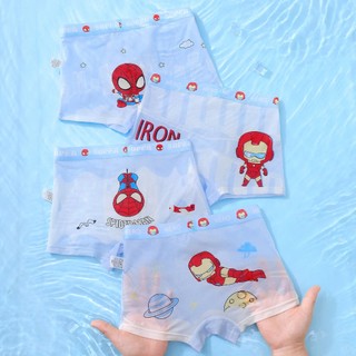 [BT30 Quần lưới khủng long] 4 Quần lót bé trai, quần chip bé trai thông hơi dạng lưới cao cấp siêu mềm mát size 10-37kg