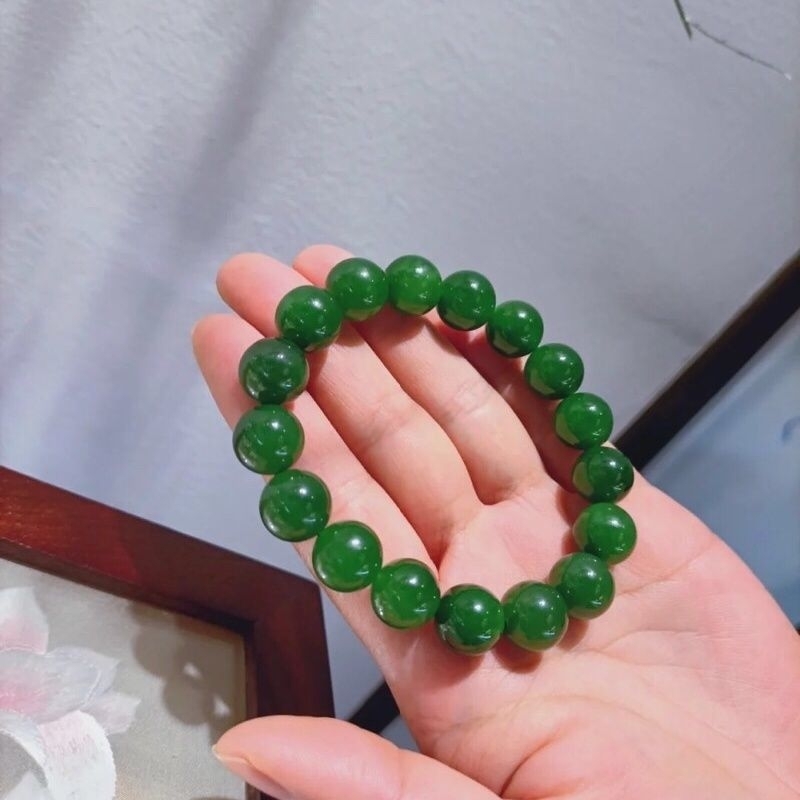 Chuỗi Ngọc Phỉ Thúy Xanh Lục Dành Cho Nam Nữ