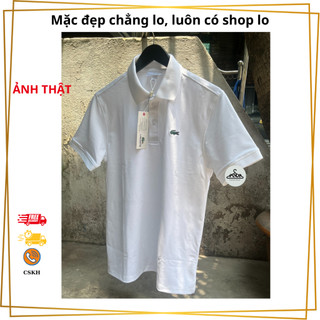 Áo Polo Nam Trắng – Vải Cá Sấu Cotton Mịn Mát – Form Regular Fit – Thoáng Mát, Lịch Sự, Dễ Phối