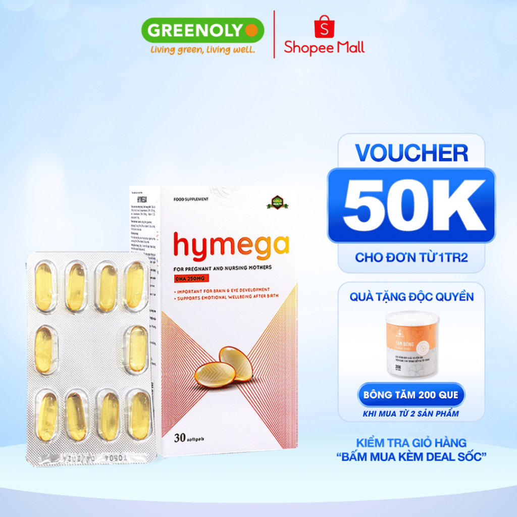 Ảnh Viên uống DHA EU tinh khiết Aplicaps Hymega bổ sung DHA hàm lượng cao, EPA, vitamin E hộp 30 viên 1