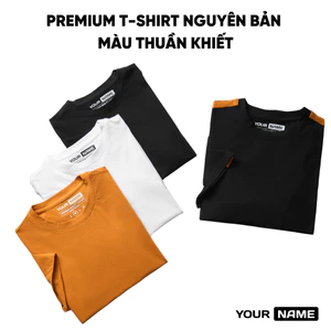Áo Thun Unisex YOURNAME Form Rộng - Mềm Mịn, Mát, Co Dãn 4 Chiều Thoải Mái, Vải Cotton Cao Cấp