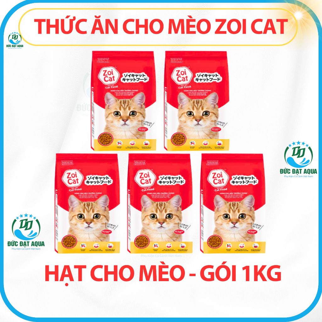 Thức ăn cho mèo Zoi Cat, hạt cho mèo -  combo 5 gói 1kg Cung cấp đầy đủ dinh dưỡng cho mèo cao cấp 8