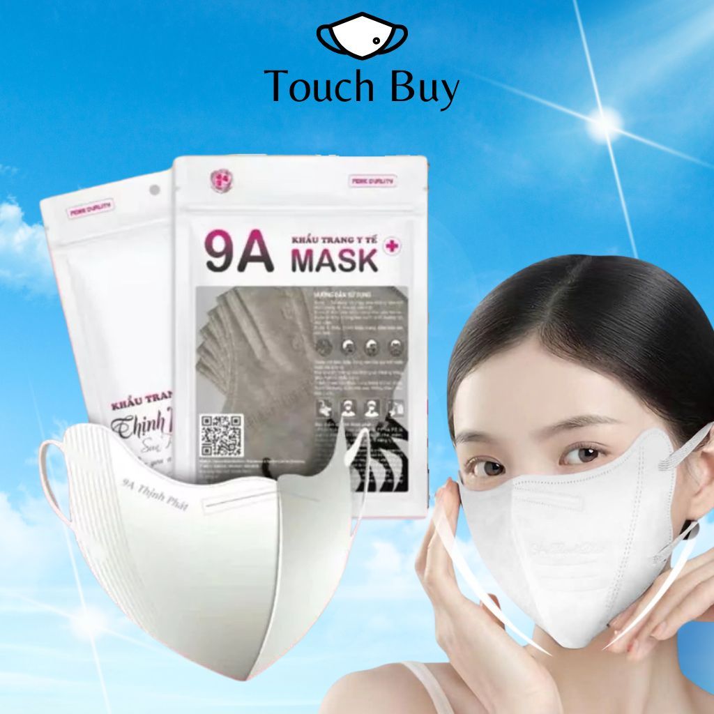 Set 300 Chiếc Khẩu Trang 9A Mask THỊNH PHÁT Chính Hãng Che Full Mặt, Chống Nắng Khói Bụi Toàn Diện