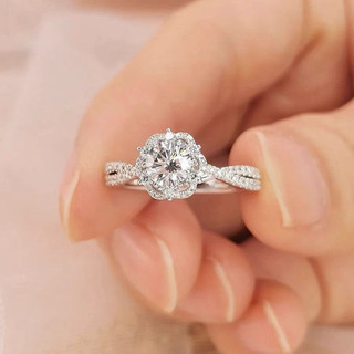 Nhẫn Kim Cương Moissanite Nhẫn Kim Cương nhân tạo nhẫn đá quý