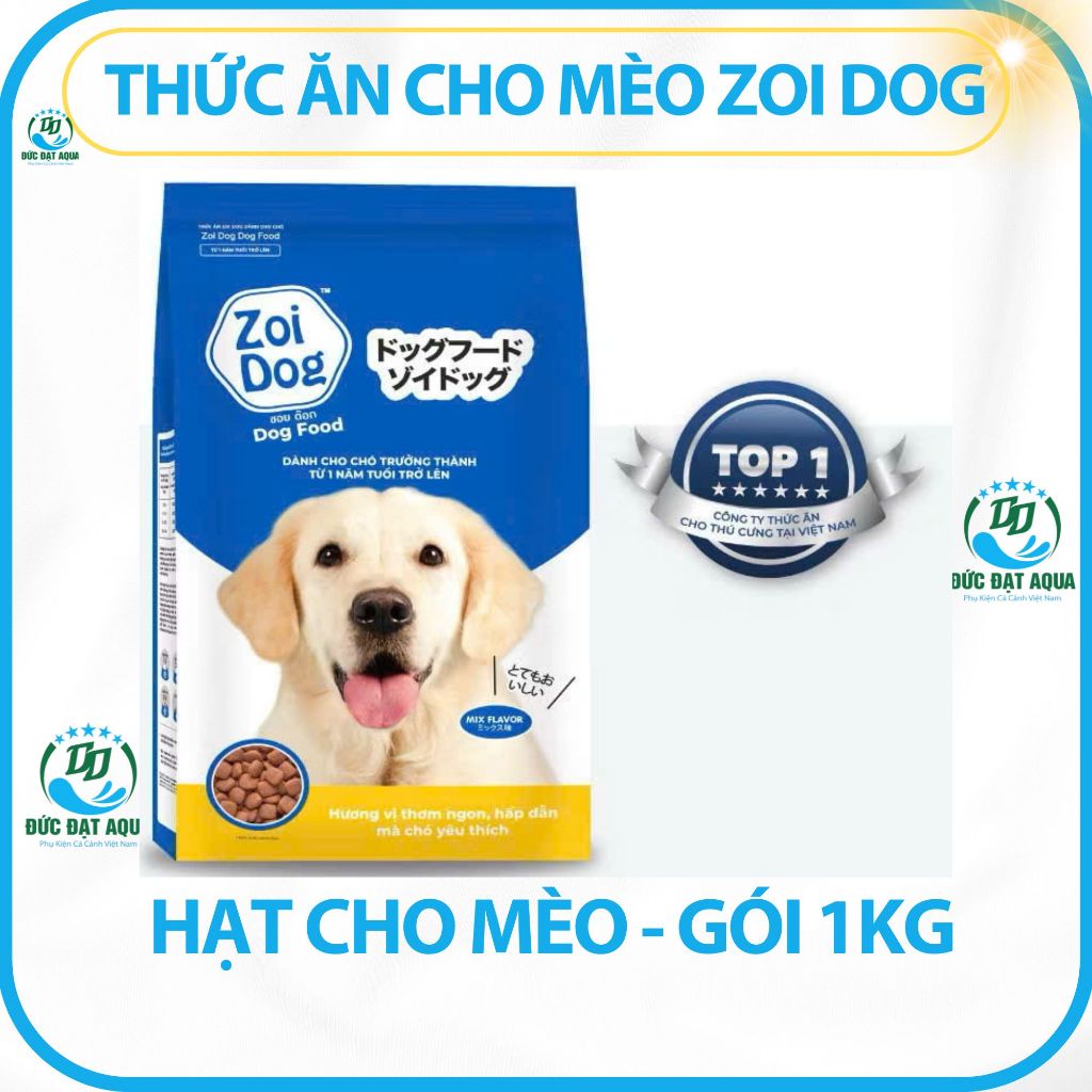 Thức ăn cho chó Zoi Dog, combo 5 gói 1kg, hạt cho chó trưởng thành 4