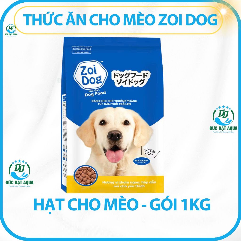 Thức ăn cho chó Zoi Dog, combo 5 gói 1kg, hạt cho chó trưởng thành 5