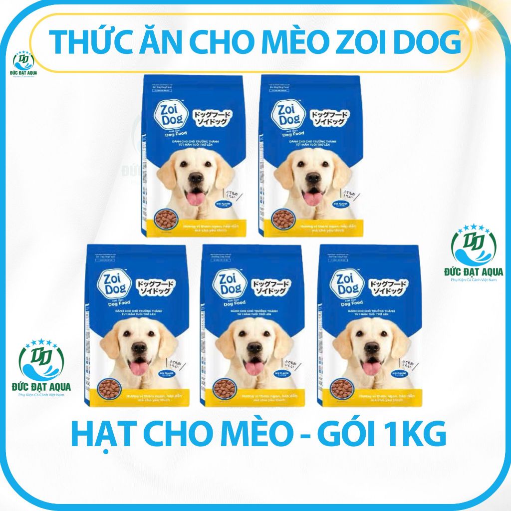 Thức ăn cho chó Zoi Dog, combo 5 gói 1kg, hạt cho chó trưởng thành 6