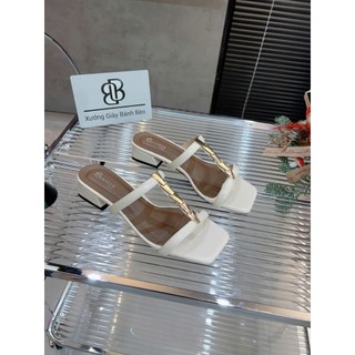 Dép Cao Gót Nữ cao 2P và  4P dây đan chéo 3 màu dịu dàng , yểu điệu Giày Bánh Bèo mã Depmuiten