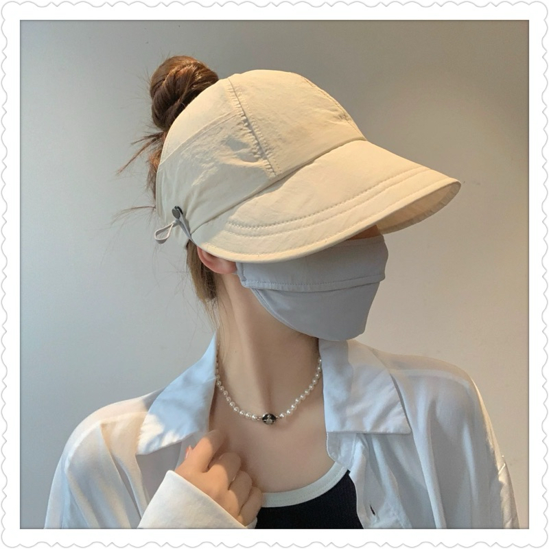 Mũ nữ vành cụp hở chóp cotton mềm mại , phụ kiện thời trang nữ