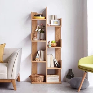 Kệ Sách Gỗ Nghệ Thuật Hình Cây. Kệ Sách Xương Rồng 8 Ngăn Lắp Ghép Siêu Đẹp