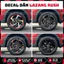 Tem dán mâm Rush, decal dán lazang trang trí tạo điểm nhấn
