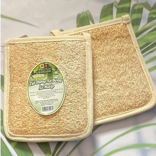 Túi đựng xà bông xơ mướp tự nhiên KB Ecolife tẩy tế bào chết