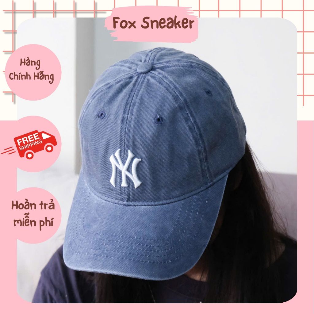Mũ Nón MIB Cap Basic NY Washed Blue Hàng Chính Hãng | Fox Sneaker ...