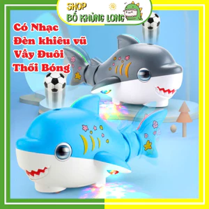 Đồ Chơi Cá Mập Thổi Bóng Cá Heo Thổi Bóng Có Nhạc Có Đèn Led Vui Nhộn Cho Bé - BỐ KHỦNG LONG