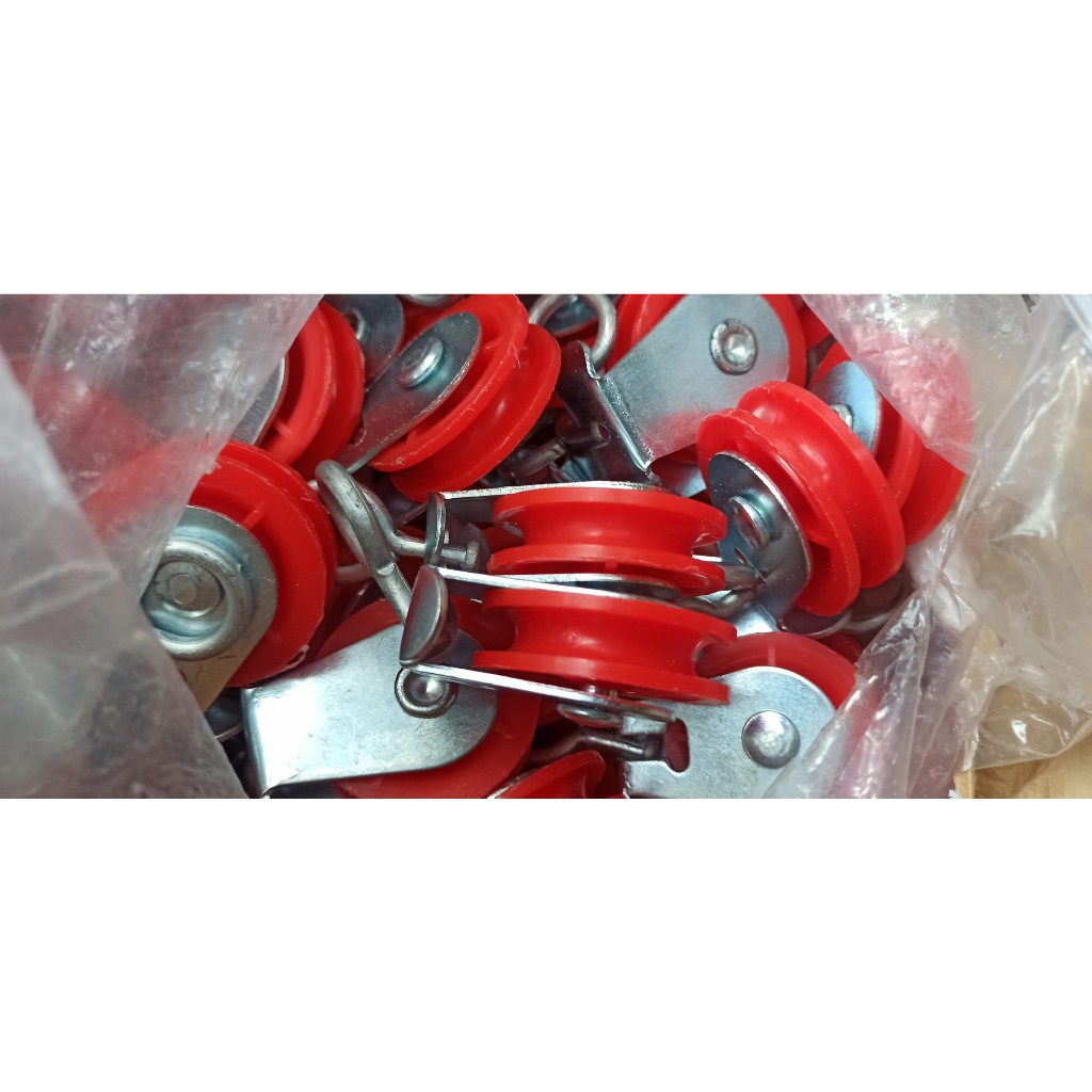 Bộ 100 chiếc Ròng rọc nhựa 300 kg, treo cáp, ròng rọc nhựa treo dây ...