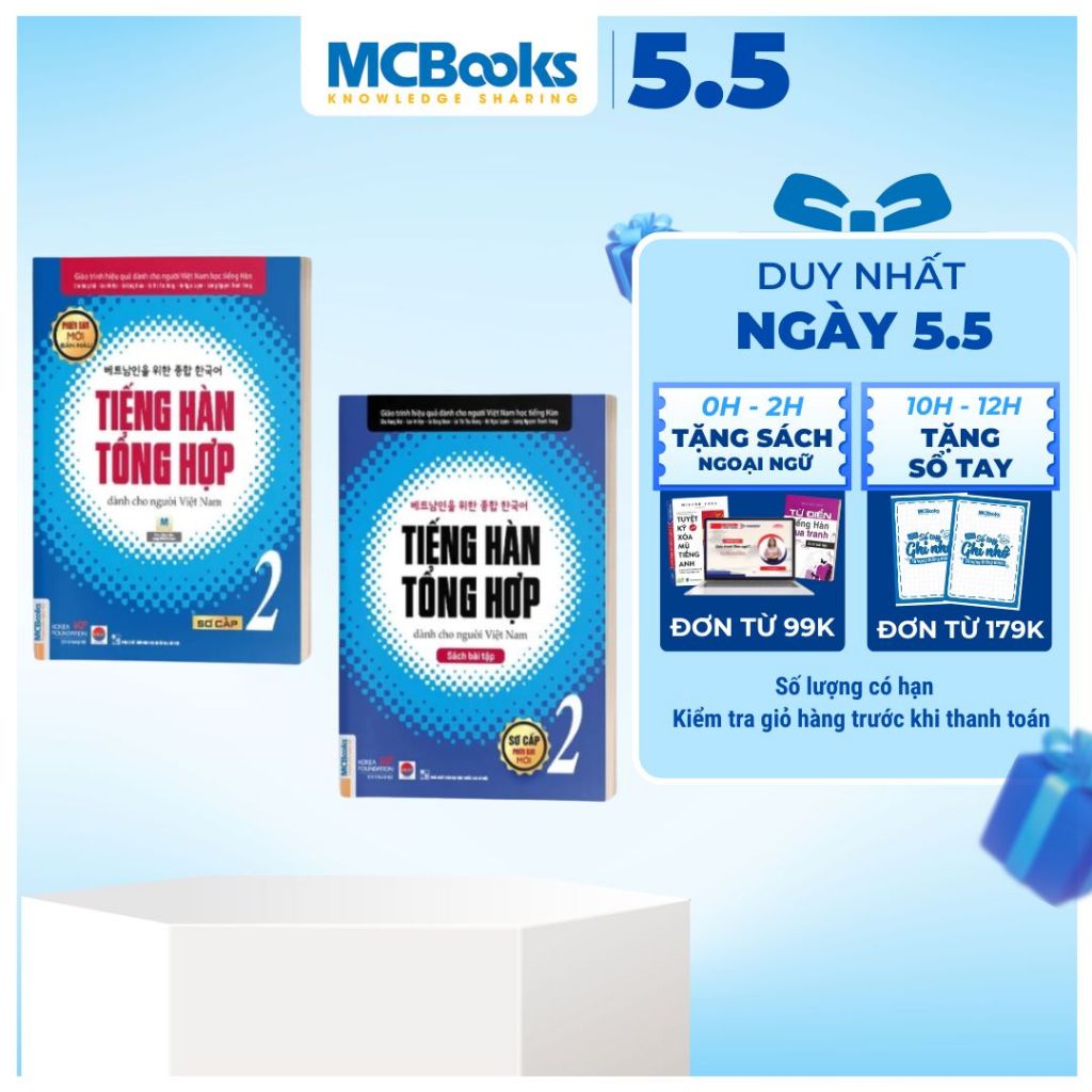 Ảnh Sách - Combo Tiếng Hàn Tổng Hợp Dành Cho Người Việt Nam - Sơ Cấp 2 2