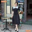 Đầm thiết kế BEMINE cổ tròn kiểu nơ phối ren dáng chữ A phù hợp đi làm, đi chơi-MT9996