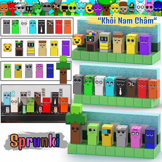 Đồ Chơi Set 16/24 Nam Châm Hình Khối Incrediboxs Sprunki Trọn Bộ Nhân Vật Hoạt Hình - Đồ Chơi Nam Châm Khối Cho Bé