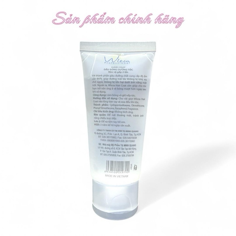 Dầu bóng dưỡng tóc Wleza 65ml chính hãng