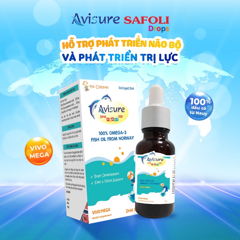 Ảnh Combo Sắt hữu cơ và DHA tinh khiết cho bé Avisure giúp bé hồng hào, khoẻ mạnh, thông minh 2