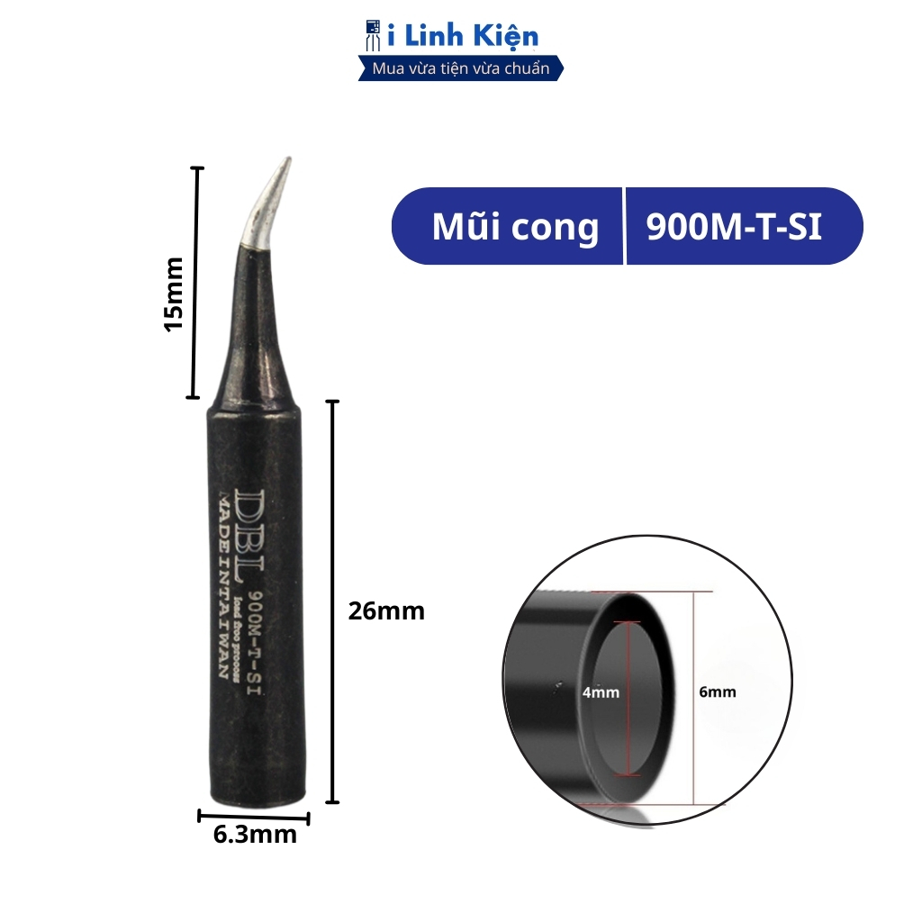 Mũi hàn đầu mỏ hàn 936 gia nhiệt nhanh bám thiếc tốt chính hãng ilinhkien